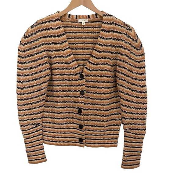 A.L.C. Cashew Rebekah Cardigan Multi Stripe - Picture 8 of 11